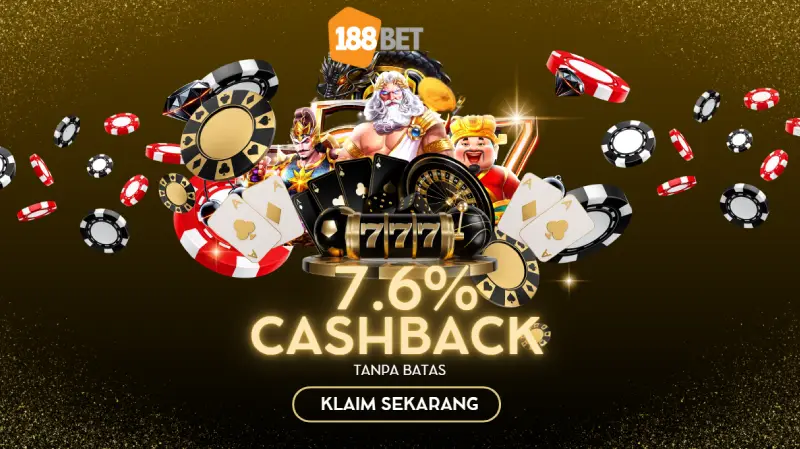 188BET - Promo Cashback 7,6% tanpa batas